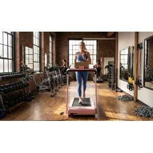 Loopband inklapbaar - Walking Pad & Treadmill tot 12 km/u, 2,2 PK Motor, LED-Display, App-koppeling, Compact & Stil voor Thuis en Kantoor - Motion Pro 12 Pink Designbest