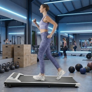 Loopband voor Thuis & Kantoor - Walking Pad 1-8 km/u - Elektrische Onder-Bureau Loopband - Compact & Opvouwbaar - Tot 100 kg - Stil & Energiezuinig - Designbest