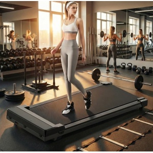 Loopband voor Thuis en Kantoor - Compacte Onderbureau Walking Pad met 5% Helling, Stil, Draagbaar en LED-Display - Designbest