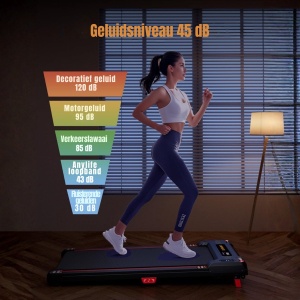 MMM® Loopband - Loopbanden Voor Thuis - Loopband Inklapbaar - Zwart - 109 cm x 50 cm x 10 cm