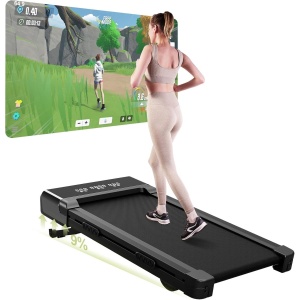 Opvouwbare Loopband - Wandelband voor Thuis - 9% Automatische Helling - 6 km/u Snelheid - 3-in-1 Wandelpad - LCD Display - APP Monitoring - 3.0 PK Motor - Compact Design - Onder Bureau - Tot 136 kg - Met Afstandsbediening - Fitnessapparaat