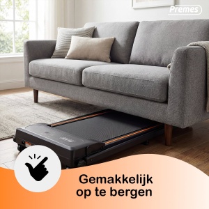 Premes - Loopband Pro V1 - Inklapbaar - 1-10 km/u - Met LED - Display - 3% Helling - Met Tablethouder - Loopbanden Voor Thuis - Hardloopband - Wandelband - Met Helling - Walking Pad - Treadmill - Fitness Apparaten - Electrisch - Opvouwbaar