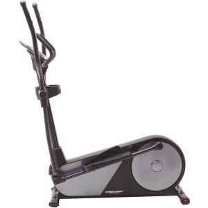 Christopeit Crosstrainer EL 8000 - elliptische trainer met inductiefremsysteem, 12 kg vliegwiel, 32 weerstandsniveaus, LCD-display met tablethouder, 23 trainingsprogramma's, Bluetooth & Kinomap