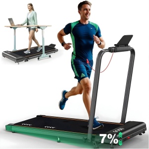 DnA® Loopbanden Voor Thuis - Loopbanden Voor Thuis Inklapbaar - Loopbanden Voor Thuis Helling - Zwart/Groen - 116cm x 49cm x 13cm