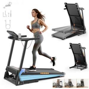 Formill FT61 Loopband - 1-12km/u - Walking Pad - Loopband Inklapbaar - Wandelband - Met Hellingfunctie - met LED-display-APP en 360° tablethouder