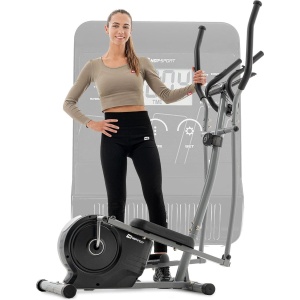 Hop-Sport HS-2050C - Crosstrainer - Magnetisch Remsysteem - Hartslagmeting - LCD Display