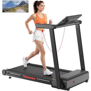 Loopband Formill FT62 - loopmat - 4,0 pk motor loopband met helling 18% - 1-16 km/u - 150KG, LED Scherm voor volwassenen, Opvouwbaar