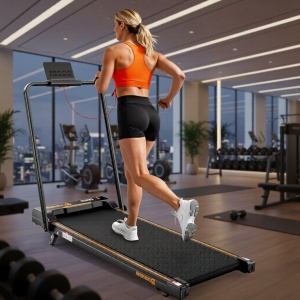 Loopband Inklapbaar 3 PK met 9% Helling - Walking Pad & Hardloopband voor Thuis en Kantoor - 1-10 km/u - Stille Motor - App & Afstandsbediening - LED-Display - Max. 150 kg - Designbest