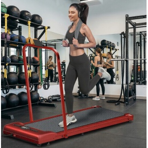 Loopband Onder Bureau 2-in-1 Inklapbaar 1-12 km/u met Handvat, Stille 2.2 PK Motor, LED Display & App, Compact & Draagbaar voor Thuis & Kantoor -PowerWalk Pro SL9H Designbest