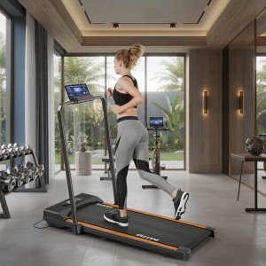 Loopband voor Thuis & Bureau - 2-in-1 Inklapbare Walking Pad Elektrisch tot 10 km/u - Onder Bureau Loopband met Afstandsbediening & LED-Display - Compact, Stil & Ruimtebesparend - Designbest