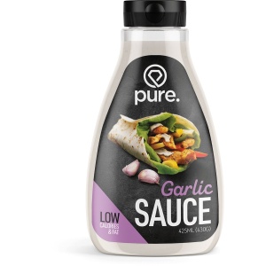 Pure. Low Carb Sauce - Garlic - 425ml - caloriearm & vetarm - dip saus - dieet