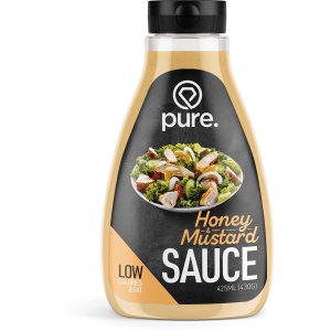 Pure. Low Carb Sauce - Honey Mustard - 425ml - caloriearm & vetarm - dip saus - dieet
