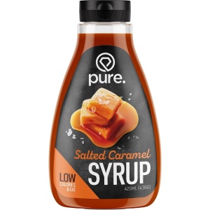 Pure. Low Carb Syrup - Salted Caramel - 425ml - zero siroop - caloriearm & vetarm - heerlijk bij koffie, pannenkoeken en ijs
