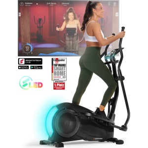 Sportstech CX700 Crosstrainer - 24 Niveaus - LED Display - Stil