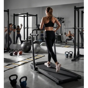 Treadmill 3-in-1 Inklapbare Loopband - Compact, Elektrisch, Draagbaar, Stil, 2,5 PK, 12 km/u, LED Display, Schokabsorberend, Voor Thuis en Onder Bureau - Designbest