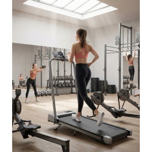 Treadmill 6-in-1 Inklapbare Loopband voor Thuis en Kantoor - Wandelpad met Hellingsopties, LED-Display, Afstandsbediening, App, Tot 135 kg - Designbest