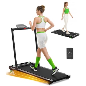 Akluer 480L-B hellende loopband met opvouwbare handgreep, 2,5 pk stille motor, led-scherm en afstandsbediening, maximaal draagvermogen 150 kg, antislipband