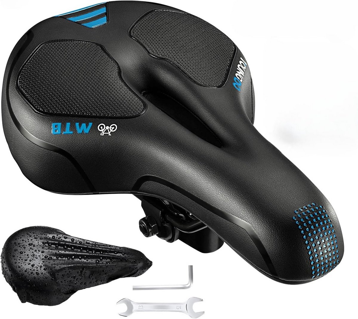 Comfortabel Breed Fietszadel voor Mountainbike Racefiets Spinningfiets