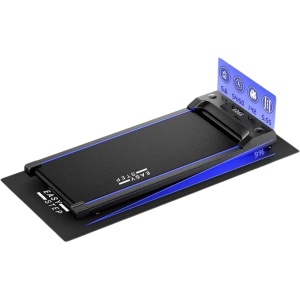 Easystep V6h - Loopband 1-6 km/h met 9% hellingshoek in 3 standen - Incl. Dempende Vloermat/ Smeerolie/Handdoek - Opvouwbaar & Inklapbaar - Wandelband Elektrisch - Walking Pad past onder Bureau - Renband Fitness - Opvouwbare Loopbanden - Walkingpad