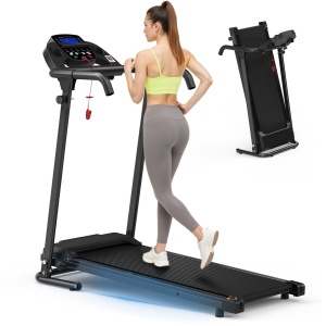 Inklapbare loopband bureau ROLIPO- walking pad 2-in-1 - stil elektrisch loopband - fitness thuis - compact treadmill - 120kg draaggewicht - hardlopen wandelen joggen - app bediening -129x62x115 cm - inklapbaar design