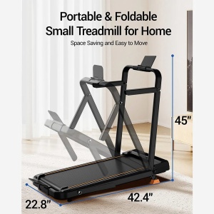 Linkforu - Inklapbare Loopband - 14% Helling 3 met niveaus - 2,5 PK - 10 KM p/u - Tot 150 kg - LED-Display - Afstandsbediening