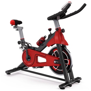 Mila Shop Spinningfiets - Hometrainers - Fitness hometrainers - Hometrainer fiets - Telefoonhouder - Geruisloos - 6 Kilo vliegwiel - LCD monitor - 105x45.5cm - 24 Kilo