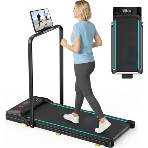 Quvo® Loopband Inklapbaar - Loopband Inklapbaar Met Helling - Loopband - Blauw - 113cm x 49cm x 11cm