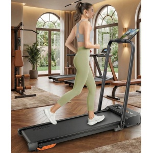 Treadmill 6-in-1 Inklapbare Loopband voor Thuis en Kantoor - Wandelpad met 10% Hellingsopties, LED-Display, Afstandsbediening, App, Tot 135 kg - Designbest