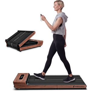 WoodPad Pro inklapbare loopband hout, tot 8 km/u, 120 kg